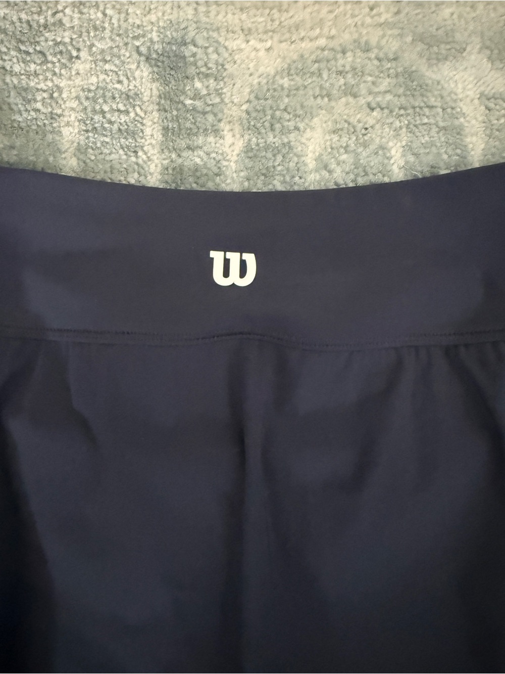 Wilson Navy Slice Tennis Pickleball Skirt with Green & White Stripes - Picture 5 of 5